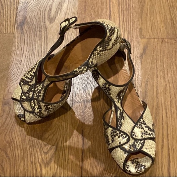Chie Mihara// snakeskin platform heels, size 37 - Picture 1 of 10